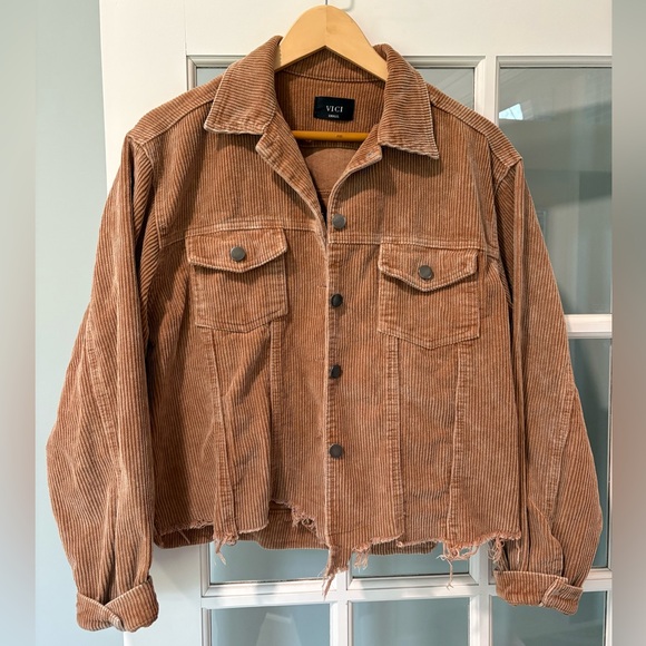 Vici Jackets & Blazers - VICI Distressed Corduroy Jacket | Small